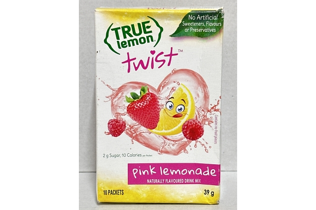 True Citrus Lemon | Pink Lemonade Drink Mix, 10 Sachets