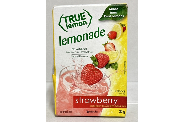 True Citrus Lemon | Strawberry Drink Mix, 10 Sachets