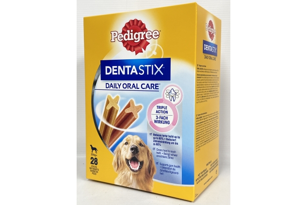 Pedigree DentaStix 112 Sticks Functional Snacks, Daily Dental Chews for Large Dogs (25 kg+), Megapack | BBE 07/10/2024