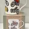 MugBug Classic Motorbikes Mug Gift Boxed, White | GREAT GIFT IDEA