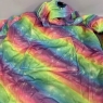 Child’s Unicorn Basunee Hoodie multi coloured Rainbow Oversized Fleece 5