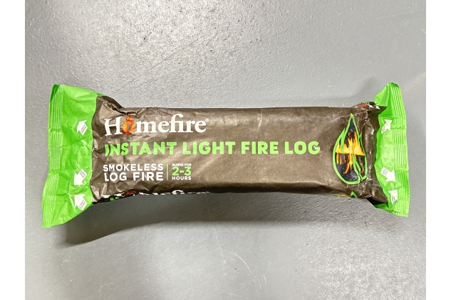 HOMEFIRE SMOKELESS FIRE LOG INSTANT LIGHT 2/3 HRS