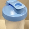 Garden Of Life Shaker Cup Water Bottle, 600ml, Clear With Light Blue Lid