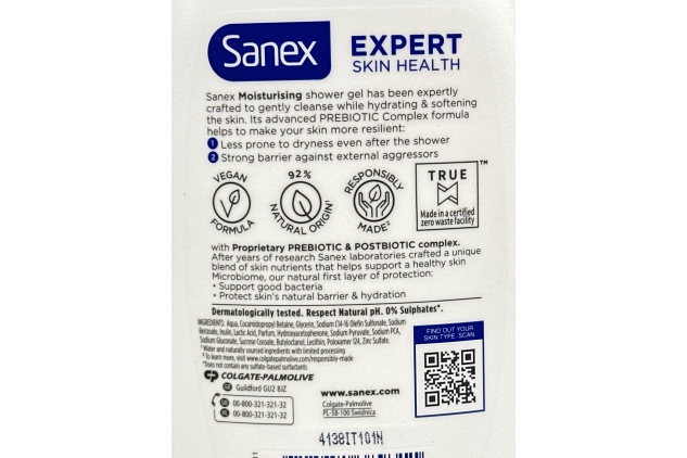 Sanex Expert Skin Health Shower Gel Moisturising For All Skin Types 720ml