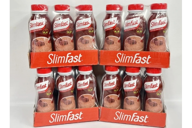 SlimFast Meal Replacement Ready To Drink Shake Rich Chocolate 24 X 325ml | BBE 31/01/2025