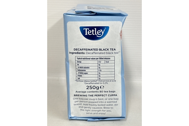 Tetley Original Decaf Tea 480 Tea Bags | Bulk Buy For Catering Hotels | Business Supplies | BBE 31/12/2024