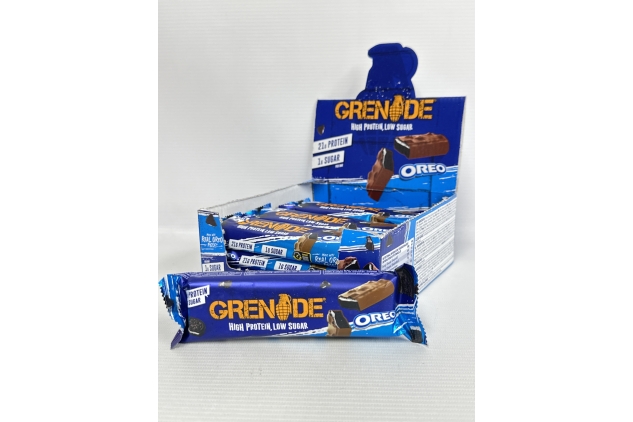 Grenade OREO Protein Bar - High Protein, Low Sugar, 12 x 60 g | Best Before Date 31/08/2024