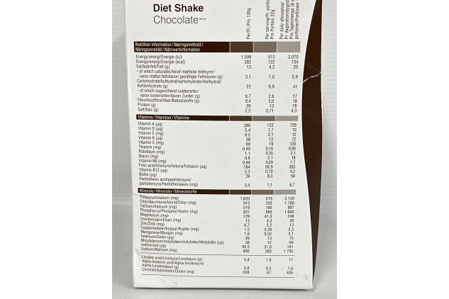 Diet Shake Chocolate – Premium diet shakes for weight management I Clinically proved meal replacement shake for weight control I 12 Servings