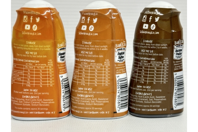 Skinny Food Co Barista Shots Coffee Syrup Set - Pack of 6 x 60ml. Our Mini Coffee Syrups Are Keto, Fat Free, Low Calorie. Inc. 6 Coffee Flavours. Sugar Free Coffee Syrup Set. Mini Coffee Syrup Set