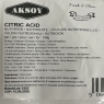 AKSOY Citric Acid Food Grade 1kg | Non-GMO, Make Your Own BathBomb, Sour Drinks, Household Cleaning with Citric Acid Powder