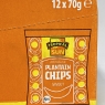 Tropical Sun Natural Plantain Chips Sweet, 70g (Pack of 12)