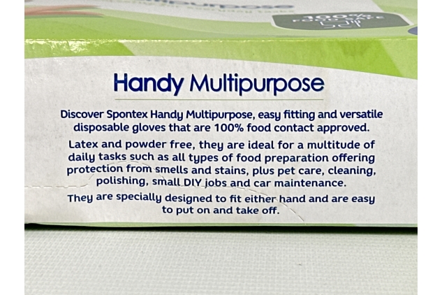 Spontex 100 Handy Multipurpose Disposable Gloves