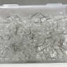 VZee 120 Clear Push Pins, Drawing Pins, With Storage Box, Thumb Tacks, White Cork Board Pins for Pinboard, Notice Board