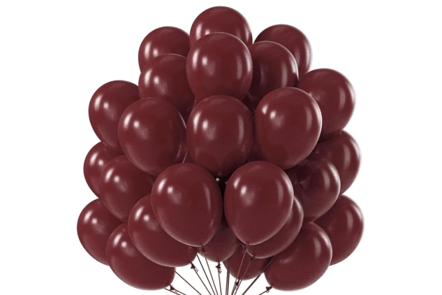 PartyWoo Burgundy Balloons, 50 pcs 12 Inch Wine Red Balloons, Maroon Balloons for Balloon Garland or Balloon Arch as Birthday Party Decorations, Wedding Decorations, Baby Shower Decorations