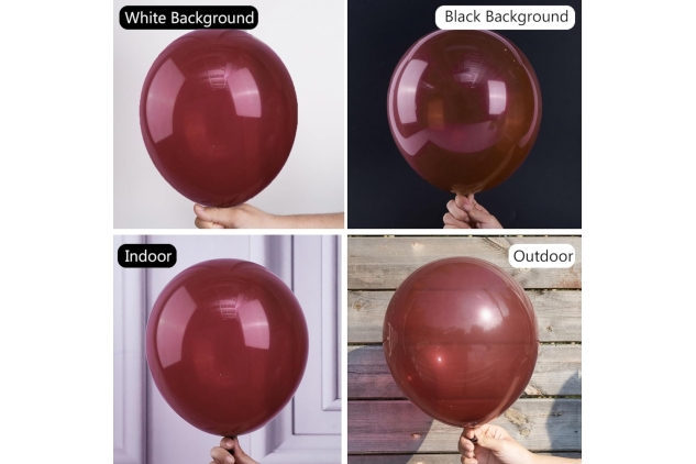 PartyWoo Burgundy Balloons, 50 pcs 12 Inch Wine Red Balloons, Maroon Balloons for Balloon Garland or Balloon Arch as Birthday Party Decorations, Wedding Decorations, Baby Shower Decorations