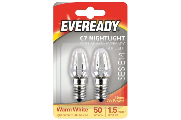 Night Light Bulbs 7W E14 NIGHTLIGHT Bulb LAMP Pack of 2