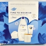 Dove Time to Nourish Treats Collection Bath soak, Hand Cream and Beauty Bar Gift Set with a soy wax candle skin care products for her 3 piece | OUTER BOX PACKAGING DAMAGED SEE PHOTOS