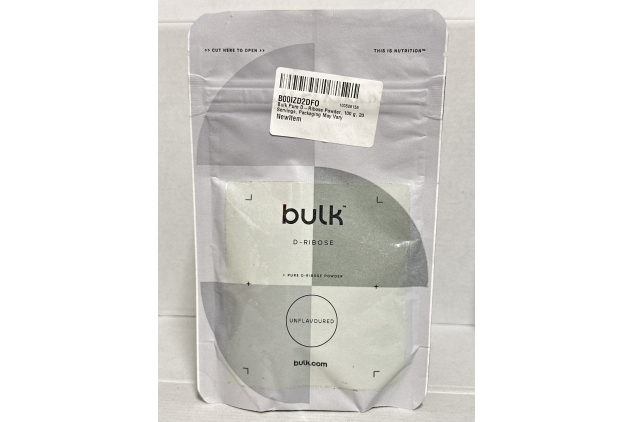 Bulk Pure D-Ribose Powder, 100 g, 20 Servings | BBE 03/2025