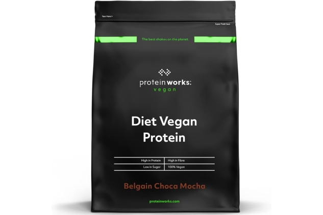 Protein Works - Diet Vegan Protein Powder | Low Calorie Plant Based Protein | Vegan Protein Shake | Added Extracts | 16 Servings | Belgian Choca Mocha | 500g | Best Before Date 30/09/2024