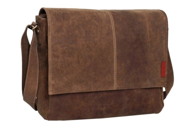 Shalimar Messenger Bag oiled Buckskin Outback Wear Model: Kalgoorlie