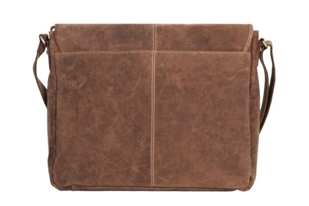 Shalimar Messenger Bag oiled Buckskin Outback Wear Model: Kalgoorlie