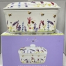 Lesser & Pavey Lavender & Bees Butter Dish with Lid for Kitchen & Home