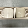 Widdop Amore Mr and Mrs Wedding Gift Boxed Set of Two Mugs Wedding Gift Idea