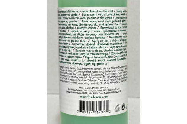 Mario Badescu Facial Spray With Aloe, Cucumber & Green Tea 236ml