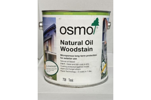 Osmo Natural Oil Woodstain (2.5L, Teak) 708