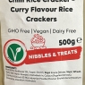 Chilli Rice Cracker - Curry Flavour Rice Crackers 500 g | GMO Free | Dairy Free | Best Before Date 19/09/2024