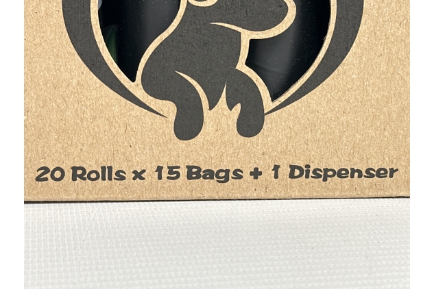 Dog Poo Bags, 300 Counts Biodegradable Waste Bag Refill Rolls for Dogs, Leak Proof, Extra Thick, Scented, Dispenser Included, Black