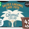 The Coconut Collab Salted Caramel Choc Pots, Plant-Based, Vegan & Dairy Free Dessert Alternative, 4 x 45g | Best Before Date 14/09/2024