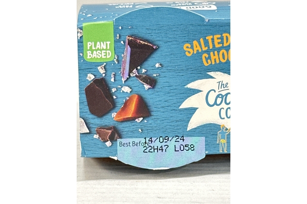 The Coconut Collab Salted Caramel Choc Pots, Plant-Based, Vegan & Dairy Free Dessert Alternative, 4 x 45g | Best Before Date 14/09/2024