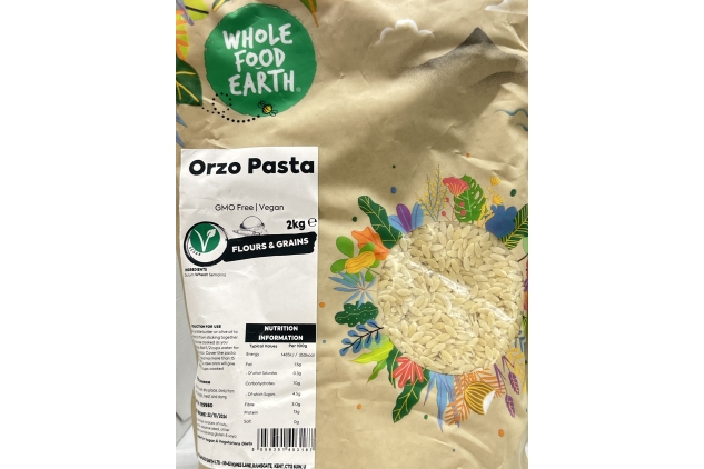 Orzo Pasta 2kg | GMO Free | Vegan | Best Before Date 23/10/2024