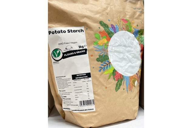 Potato Starch 3kg | GMO Free | Best Before Date 23/10/2024