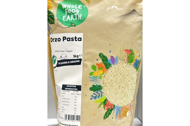 Orzo Pasta 3kg | GMO Free | Vegan | Best Before Date 23/10/2024