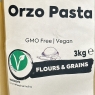 Orzo Pasta 3kg | GMO Free | Vegan | Best Before Date 23/10/2024