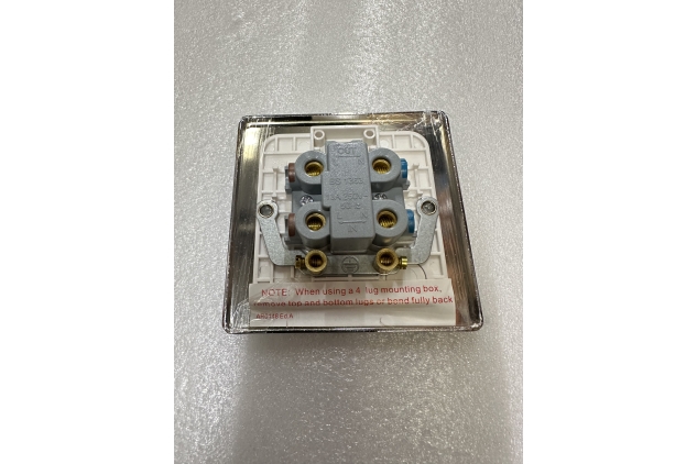 13A Unswitched Fused Connection Unit Polished Chrome Schneider GU5500WPC