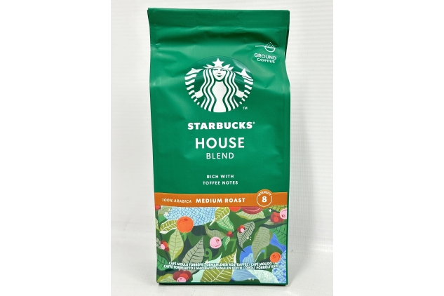 STARBUCKS House Blend, Medium Roast, Ground Coffee 200g (Pack of 6)