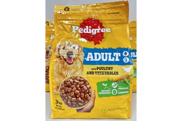 PEDIGREE Dog Complete Adult Dry Food with Poultry and Vegetables 9kg