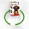 LED Illuminated Dog Pet Collar Green For Day/Night Cut To Size Rechargeable 1