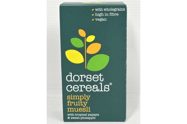 Dorset Cereals Simply Fruity Muesli Catering, BnB, Hotel Pack | Healthy Breakfast Cereal | Vegan | High Fibre | 18 PACKS of 85g | BBE 30/11/2024