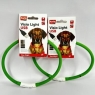 2 X LED Illuminated Dog Pet Collar Green For Day/Night Cut To Size Rechargeable 1