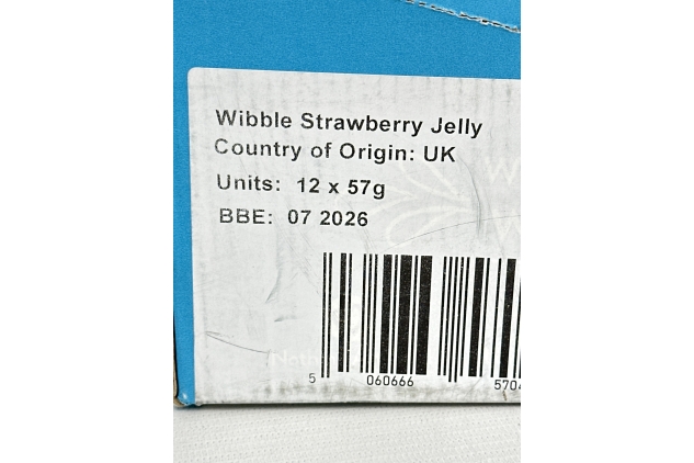 Wibble Jelly Crystals, Strawberry Natural Jelly Powders, Quick Set, 12 pack, Low Sugar, Plant-Based, Low Calorie Snack, Healthy Dessert, Serves 4, Vegan Jelly Crystals, Vegetarian Jello Powder, Sweets