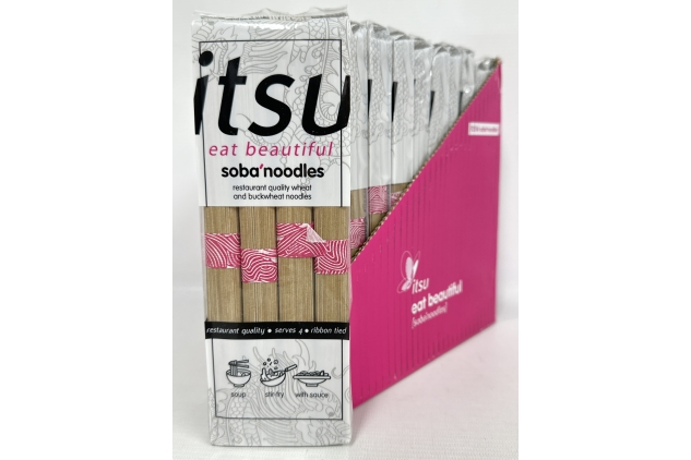 itsu Soba Noodles Multipack - Soba Noodles | Vegan Recipe, Restaurant-Quality Wheat Noodles | Ideal for Soups and Stir-Fries - 10 Pack (10x250g)