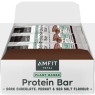 Amfit Nutrition Low Sugar Plant Protein Bar, Dark Chocolate & Sea Salt Flavour, 55g, Pack of 12 | Best Before Date 22/06/2024