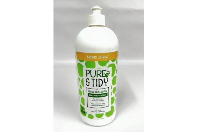 Pure & Tidy Urine Destroyer Oxygenated Formula 946ml Simply Citrus Stain Remover 1