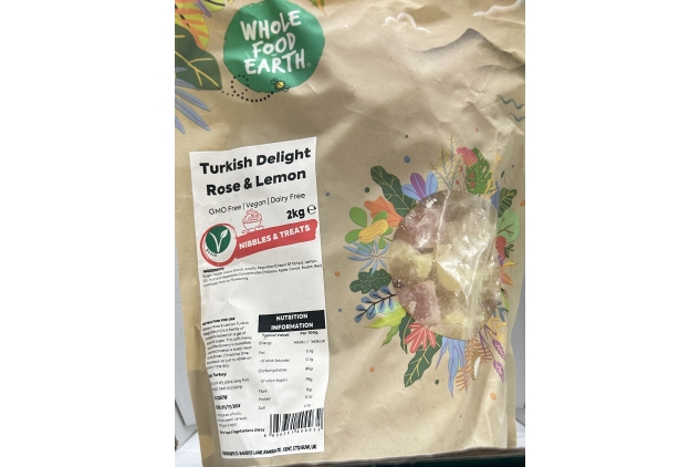 Turkish Delight Chunks Rose & Lemon Flavour 2KG | Vegan | Dairy Free | Best Before Date 01/11/2024