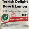 Turkish Delight Chunks Rose & Lemon Flavour 2KG | Vegan | Dairy Free | Best Before Date 01/11/2024