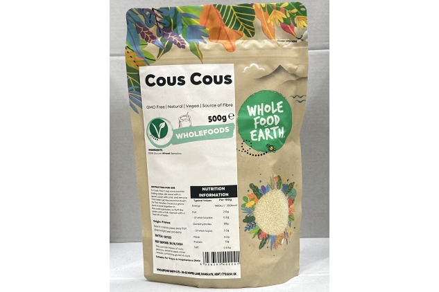 Cous Cous 500g | Vegan | Source Of Fibre | Best Before Date 29/10/2024